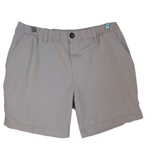 Chubbies Shorts Classic 7" Inseam Elastic Waist Neutral Tan Mens size Large - Picture 1 of 8